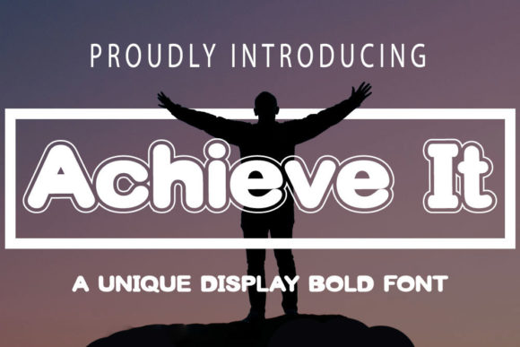 Achieve It Font: A Display Typeface for Creative Content