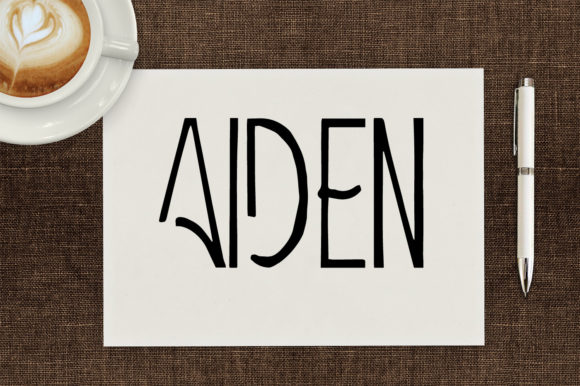 Aiden Font: A Whimsical Display Typeface for Creative Makers
