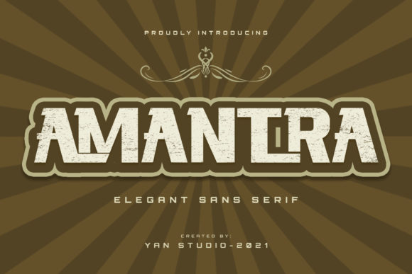 Amantra Display Font for Editorial Design Projects