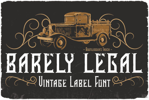 Barely Legal Font: A Bold Display Typeface for Eye-Catching Campaigns
