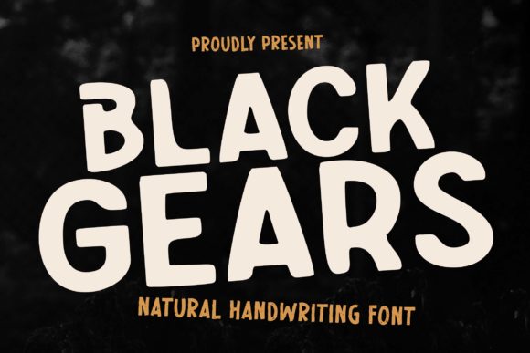 Black Gears Font: A Bold Display Typeface for Creative Branding