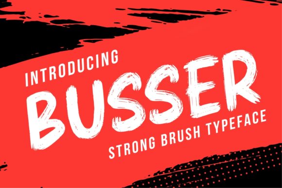 Busser Font: A Bold Display Typeface for Business Branding