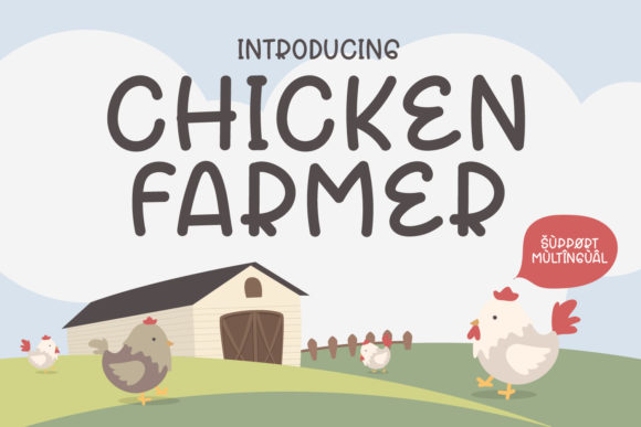 Chicken Farmer Font Review: A Playful Display Typeface for Creative Projects