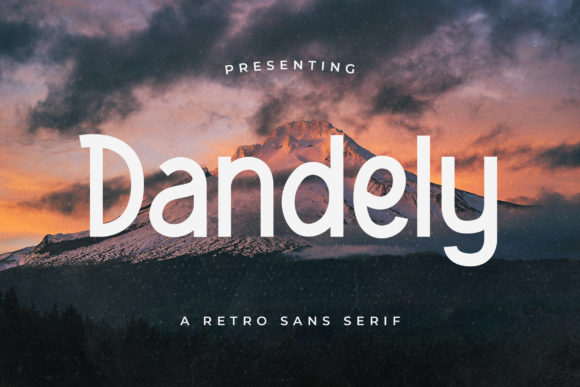 Dandely Font: A Retro Display Typeface for Digital Design