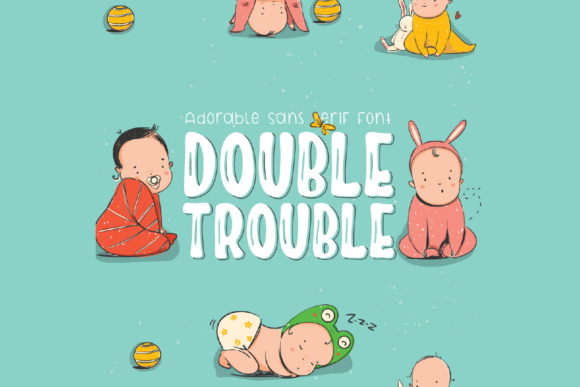 Double Trouble Font: A Playful Display for Creative Projects