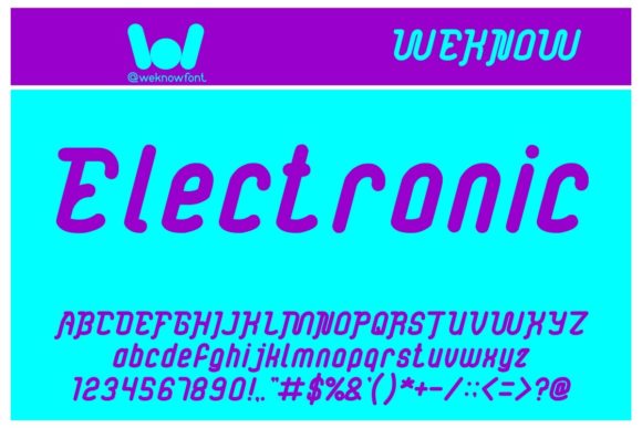 Electronic: The Cool Display Font for Scroll-Stopping Visuals