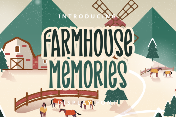 Farmhouse Memories Font: A Playful Display Typeface for Creative Projects