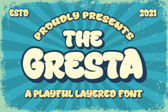 Gresta Display Font for Playful Branding Projects