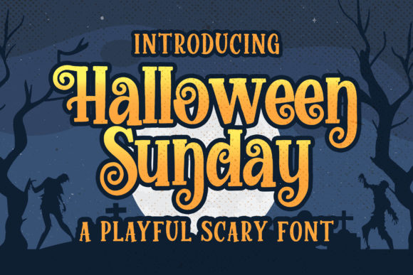 Halloween Sunday Font for Spooky and Creative Projects