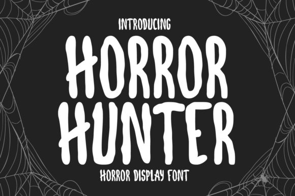 Horror Hunter Font: A Spooky Display Typeface for Craft Projects