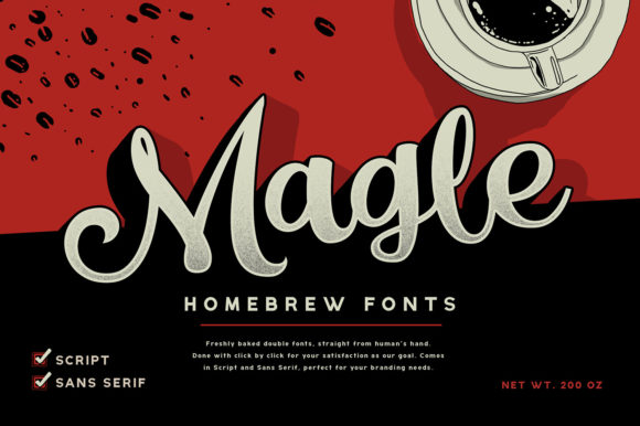 Magle Font: A Chic Script and Sans Serif Duo for Digital Design