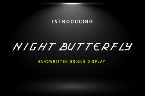 Night Butterfly Font for Branding and Creative Projects