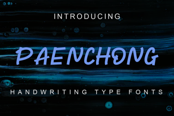 Paenchong: A Bold Display Font for Modern Design