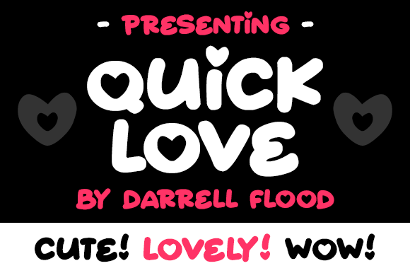 Quick Love Font Review: A Quirky Display Typeface for Creative Projects
