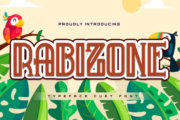 Rabizone Display Font for Playful and Authentic Creative Projects