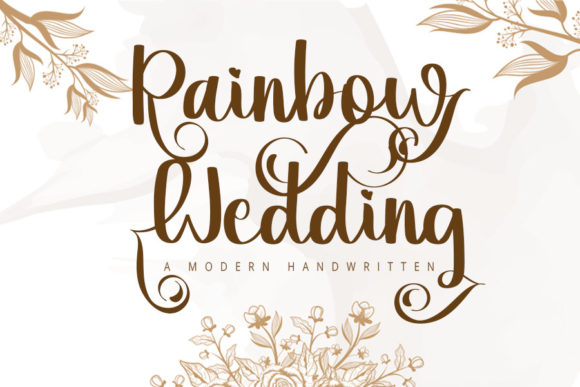Rainbow Wedding Font: A Creative Typeface for Elegant Campaigns