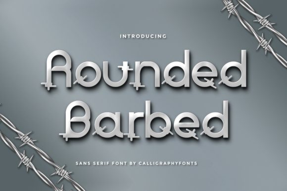 Rounded Barbed Font for Small Business Branding and Creative Projects