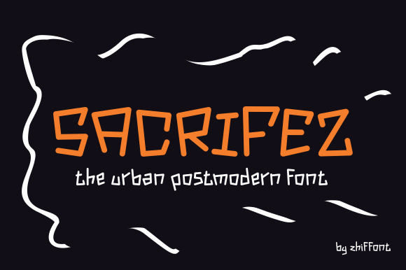 Sacrifez Font: A Quirky Display Typeface for Editorial Design
