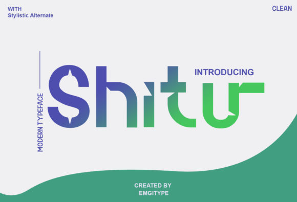 Shitu Font for Modern Branding and Display Projects