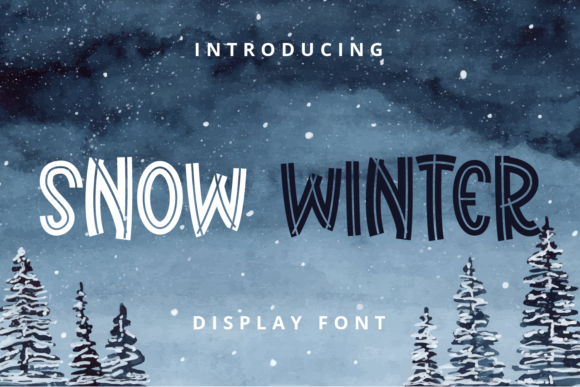 Snow Winter Typeface for Playful Editorial Design