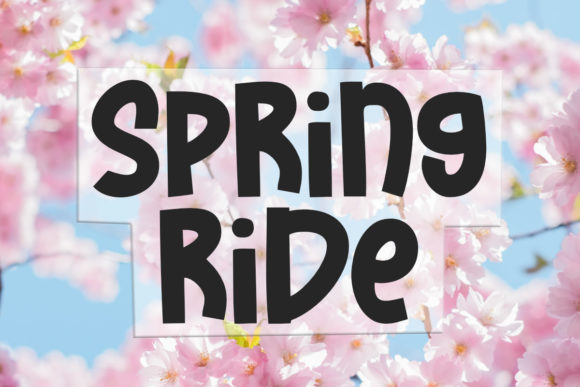 Spring Ride Font: A Playful Typeface for Editorial Design