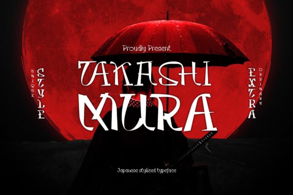 Takasimura Font for Bold Branding and Display Design