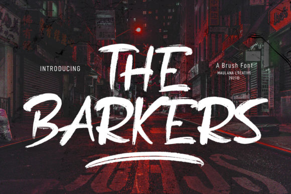 The Barkers Display Font for Editorial Design