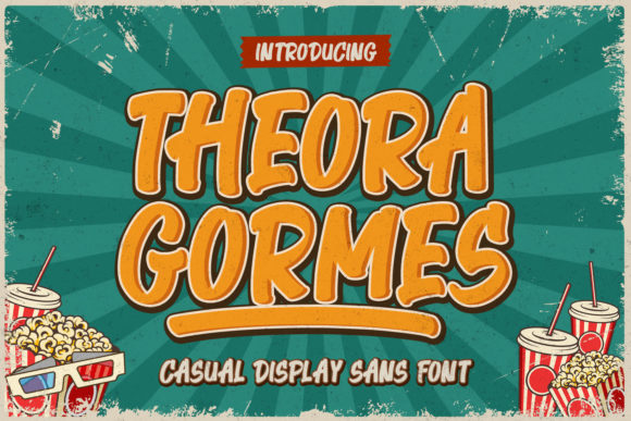 Theora Gormes Font: A Bold Display Typeface for Creative Web Design