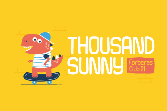 Thousand Sunny Font for Creative Branding Projects
