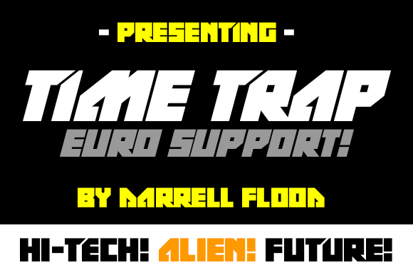 Time Trap Font for Bold Editorial Design