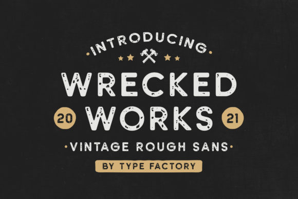 Wrecked Works Font for a Vintage-Style Brand Boost